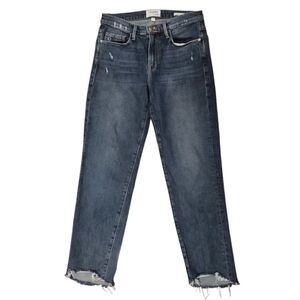 FRAME Denim Le Nouveau Straight Scoop Hem High Jeans Candover size 27 EUC
